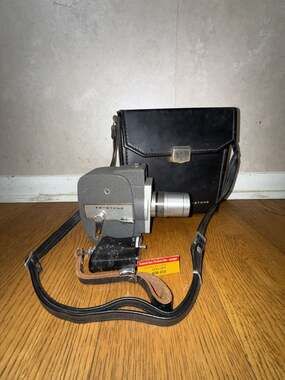 Vintage Keystone K-774 Americana 8mm Film Movie Camera with Zoom and Case